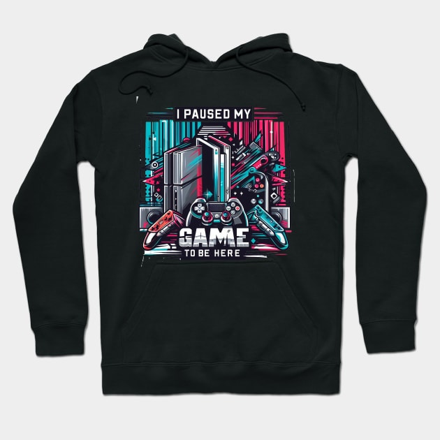 Gamer, Paused Game Hoodie by ramith-concept